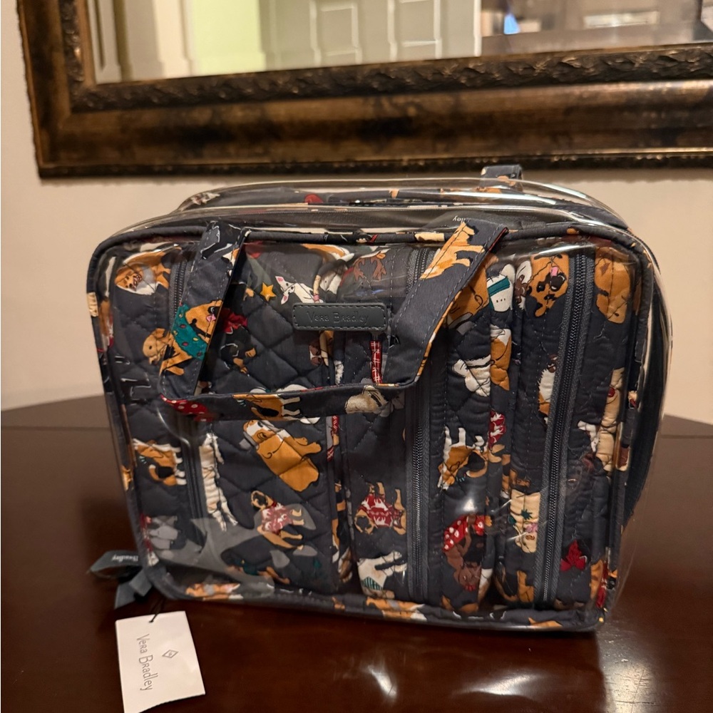 Vera Bradley Quilted Dog Print Bag